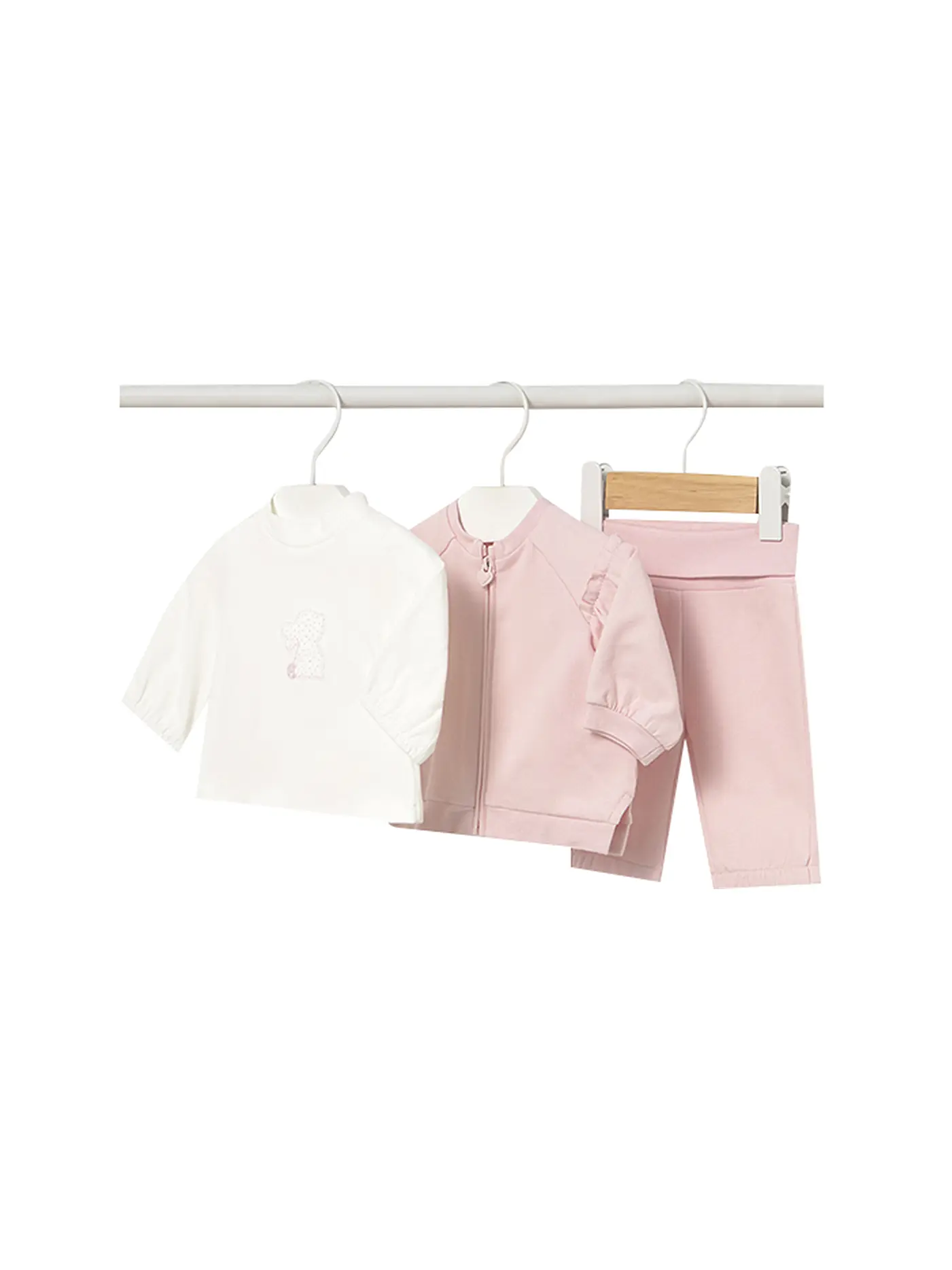 MAYORAL | Baby Set 3-teilig Jacke, Langarmshirt und Hose | 